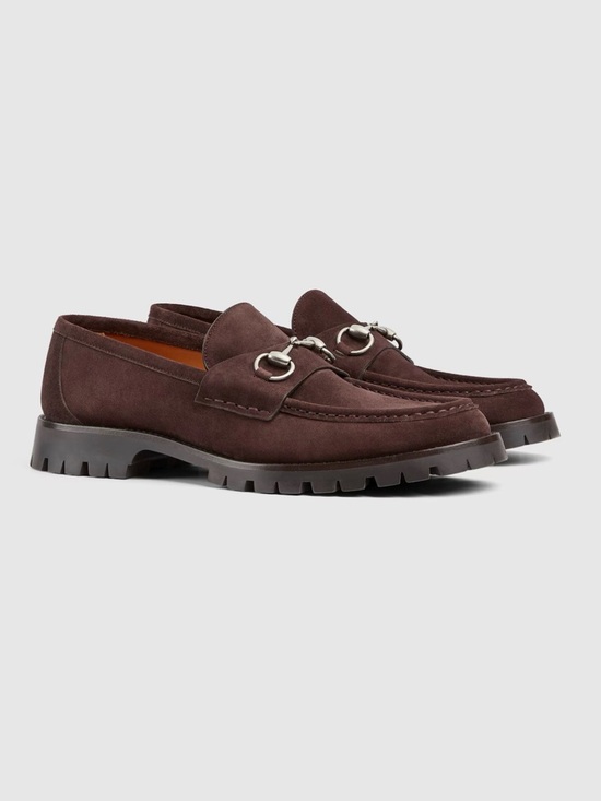 Gucci Other - Gucci Loafers Horsebit Mens Size 11.5 Brown Suede Shoes